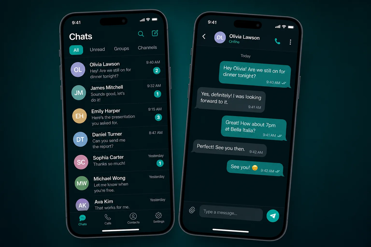 Relay messaging product showing web inbox beside mobile companion app